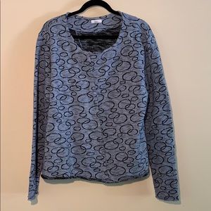 Linnea Women's Cotton Blend Sweater, Bl/Bl, M